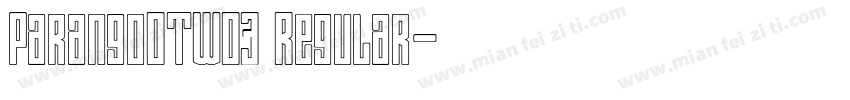 ParangoOTW03 Regular字体转换
